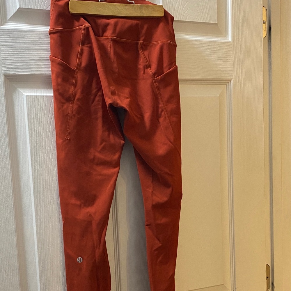 lululemon athletica Burnt Orange High-Rise Pocket Leggings